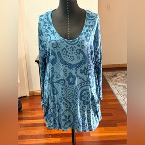 CHELSEA SHIRT SIZE 1X WOMENS BLOUSE TOP EXCELLENT CONDITION SEE PICS